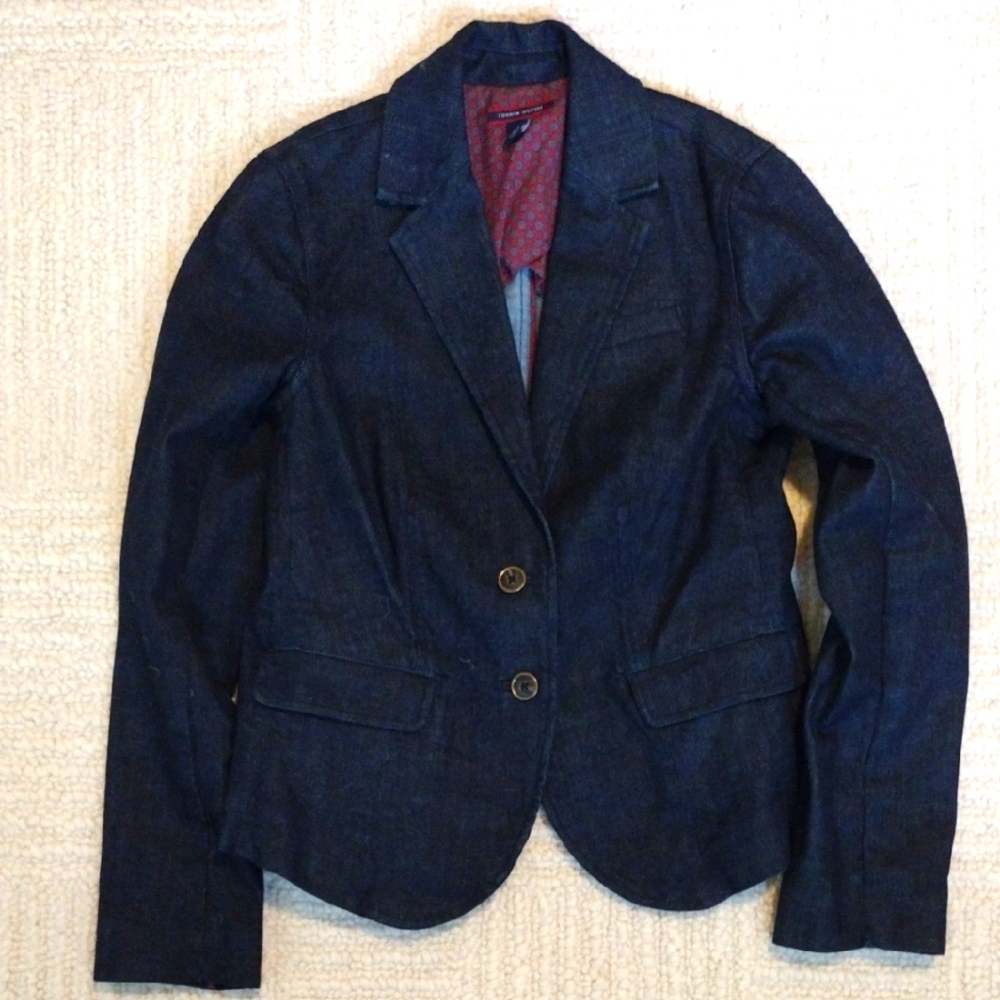 Tommy Hilfiger Blue Blazer Classic Tailored Suit Jacket